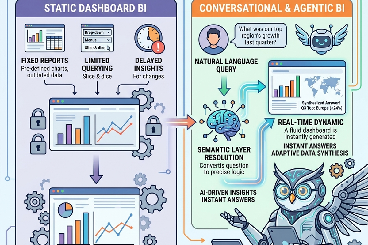 Supporting diagram for Self-Serve Analytics, Reimagined: When the BI Tool Talks Back